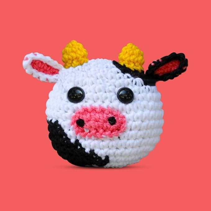 Buy Craft ID - Crochet kit Cow, 14x8x16 cm - (K-CR1705/GE)
